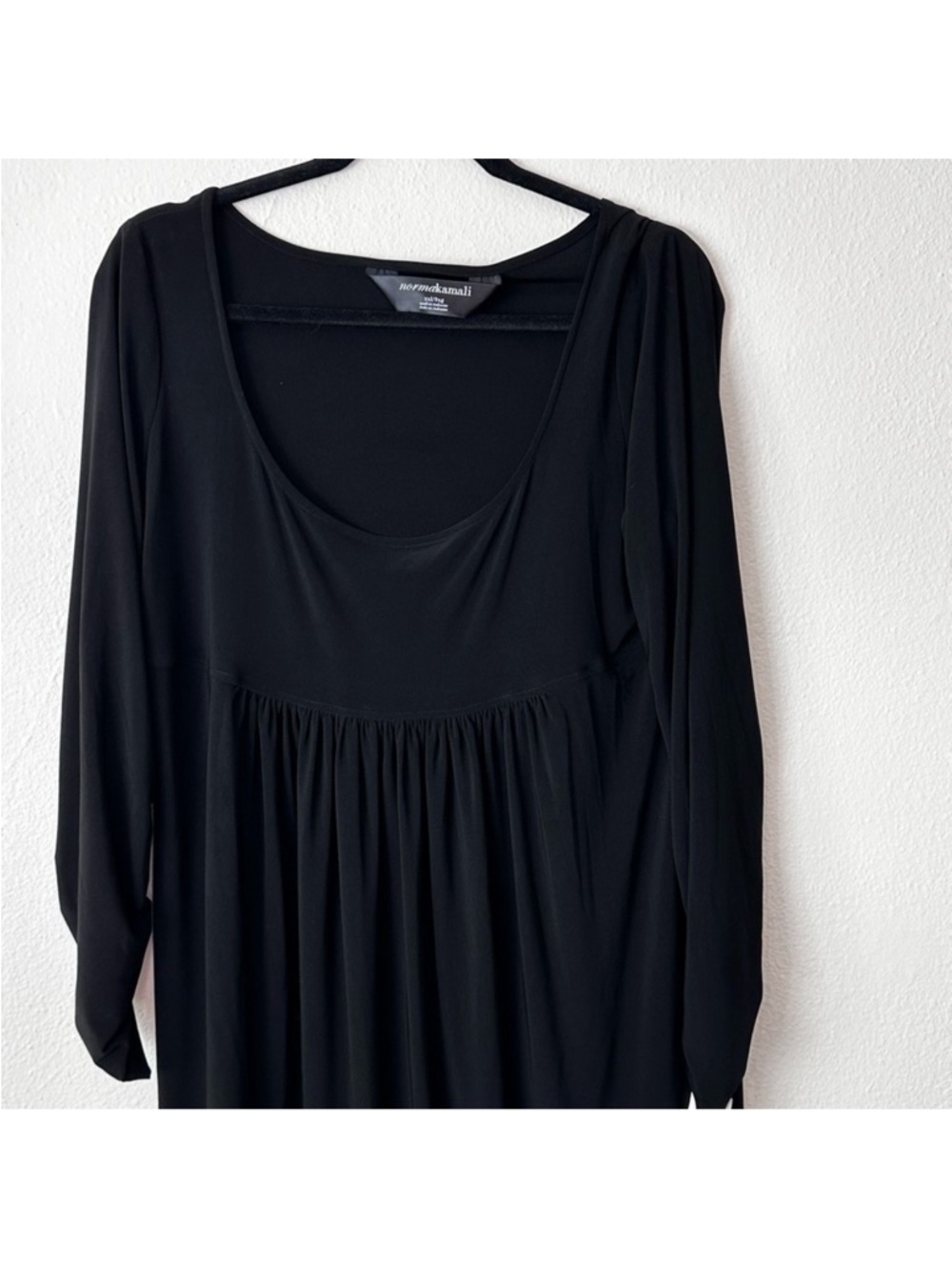 Norma Kamali Black  Scoop-neck Dress XXL